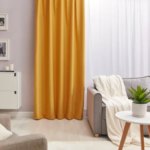 Штора со скрытыми петлями блэкаут Alycia 200x280 см цвет желтый Solemio 1 INSPIRE ALYCIA SOLEMIO1