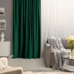 Штора со скрытыми петлями Tony 200x280 см цвет изумрудный Exotic 1 INSPIRE EXOTIC1 TONY