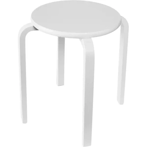 Табурет 45x43.5x40 см дерево цвет белый Табурет Фиеста