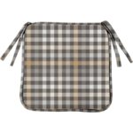 Галета Тартан 38x38 см цвет коричневый LINEN WAY Галета с завязками Шарм