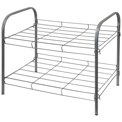 Этажерка для обуви Gromell Alite 46x35.6x27.8 см 2 полки металл серый GROMELL ALITE