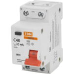 Дифференциальный автомат Tdm Electric АВДТ-32 2P C40 A 30 мА 4.5 кА AC TDM ELECTRIC