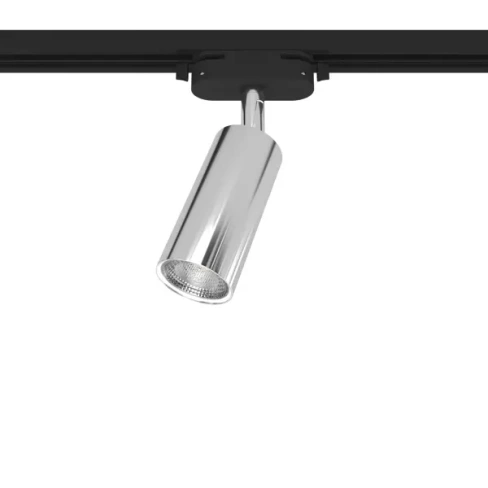 Трековый светильник спот поворотный Ritter Artline 55x100мм под лампу GU10 до 2.6м² металл цвет хром RITTER Artline 5987