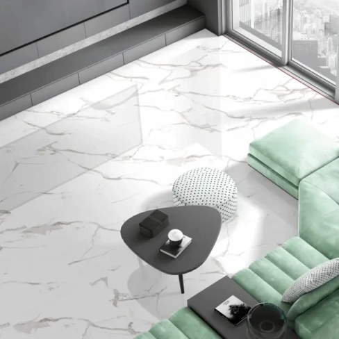 Керамогранит Arcadia Ceramica Statuario Mires 60x60 см 1.44 м² глянцевый цвет белый ARCADIA CERAMICA