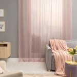 Тюль на ленте Inspire Polyone 300x280 см цвет сиреневый Santal 4 INSPIRE