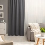 Штора на ленте со скрытыми петлями димаут Inspire Arel 140x280 см цвет темно-серый Paris 2 INSPIRE