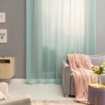Тюль на ленте Inspire Polyone 300x280 см цвет бирюзовый Laguna 5 INSPIRE