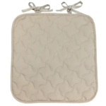 Галета на сиденье Linen Way 38-35x38x2 см цвет бежевый LINEN WAY Галета стеганая с завязками Нео-классика
