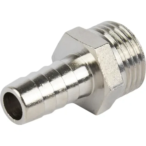 Штуцер Stout 1/2"x12 мм наружная резьба никелированная латунь STOUT SFT-0067
