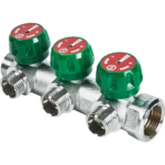 Коллектор регулирующий Stout на 3 отвода 3/4"x1/2" STOUT SMB-6850