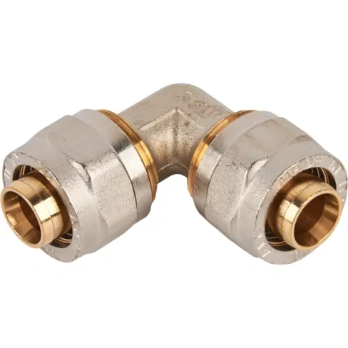 Угольник Stout 90° 20x20 мм никелированная латунь STOUT SFS-0003