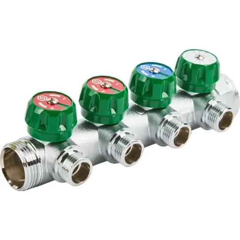 Коллектор Stout на 4 отвода 1"x1/2" STOUT SMB-6849