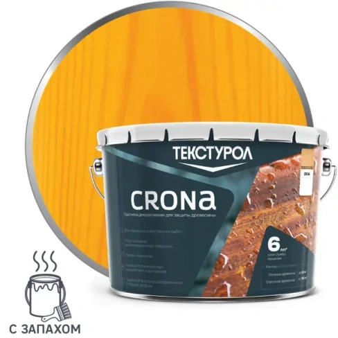 Антисептик Текстурол Crona полуглянцевый сосна 10 л ТЕКСТУРОЛ