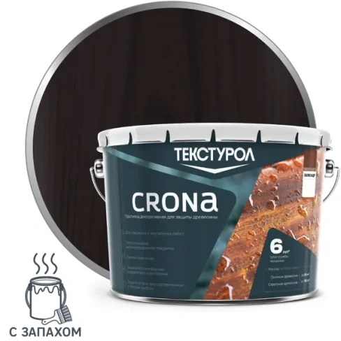 Антисептик Текстурол Crona полуглянцевый палисандр 10 л ТЕКСТУРОЛ