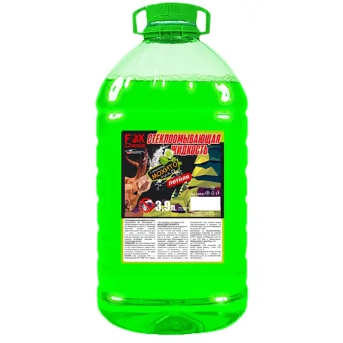 488727854 Летняя стеклоомывающая жидкость без метанола Fox Chemie 3.9 л FOX CHEMIE
