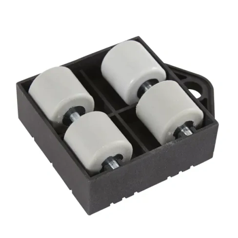 Опора роликовая пластик Graphic нагрузка до 50 кг 9.8x7.5 см цвет черный STANDERS
