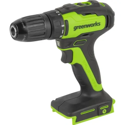 Дрель-шуруповерт аккумуляторная бесщеточная Greenworks GD24DD35