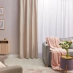 Штора на ленте со скрытыми петлями Inspire Lidia 140X280 см цвет персиковый Trench 6 INSPIRE LIDIA TRENCH6