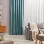 Штора на ленте блэкаут Inspire Miami 200X280 см цвет серо-бирюзовый Aqua 2 INSPIRE AQUA2 MIAMI