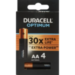 Батарейка Duracell Optimum AA (LR6) алкалиновая 4 шт. DURACELL 5014061 Optimum