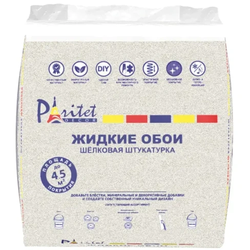 488729225 Жидкие обои гладкие Paritet B61 1 л цвет светло-коричневый PARITET