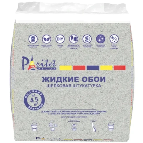 488729278 Жидкие обои гладкие Paritet B58 1 л цвет серо-коричневый PARITET