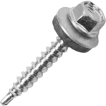 Саморезы кровельные с буром Daxmer оцинкованные 4.8x35 100 шт. цвет серебро DAXMER