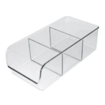 Органайзер 1 отсек Delinia LM 13.81x8.89x27.89 см пластик цвет прозрачный DELINIA