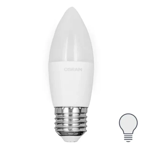 488729766 Лампа светодиодная Osram свеча 9Вт 806Лм E27 нейтральный белый свет OSRAM Лам LED OSRAM свеча 9Вт