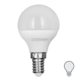 Лампа светодиодная Osram шар 7Вт 600Лм E14 нейтральный белый свет OSRAM Лам LED OSRAM шар 7Вт