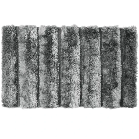 488730062 Коврик для ванной комнаты Fixsen Lush 80x50 см цвет серый FIXSEN FX-9001K LUSH Lush