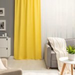 Штора на ленте со скрытыми петлями Inspire Pharell 140x280 см цвет желтый Banana 4 INSPIRE