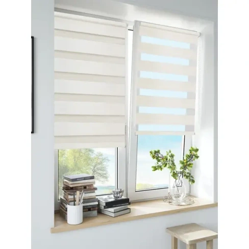 Штора рулонная день-ночь Inspire Peter 60x160 см экрю INSPIRE Peter SD02019040/101
