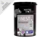 Краска для интерьера Maitre Deco Finest белая база А 0.9 л MAITRE DECO