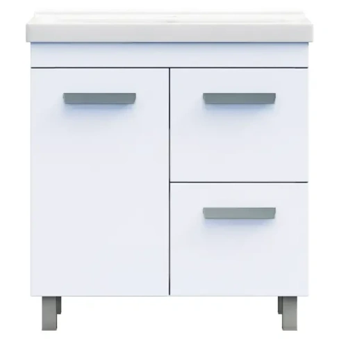 488732707 Тумба в ванную Vigo Milo 80x80 см ДСП цвет белый глянец VIGO MILO MILO 80