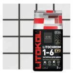 Затирка цементная Litokol Litochrom 1-6 Evo цвет LE 145 черный уголь 2 кг LITOKOL