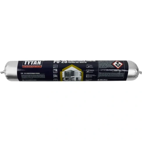 Герметик полиуретановый Tytan Professional PU 25 600 мл цвет серый TYTAN
