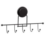 Планка на 5 крючков Fixsen Magic Black сталь цвет черный FIXSEN FX-45005-5 Magic Black