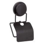 Держатель для туалетной бумаги Fixsen Magic Black с крышкой цвет черный FIXSEN FX-45010 MAGIC BLACK