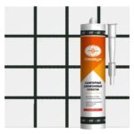 Герметик силиконовый Atlas Тайфун 037 цвет графит 280 мл ATLAS