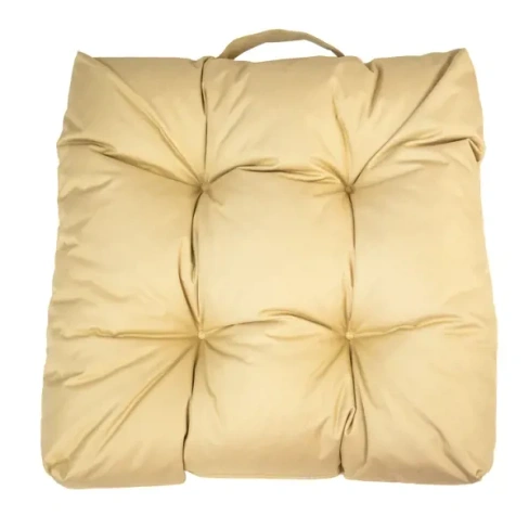 Сидушка для пикника Linen Way 50x50 см цвет бежевый LINEN WAY Сидушка 50х50х10 с ручкой для переноски Современный