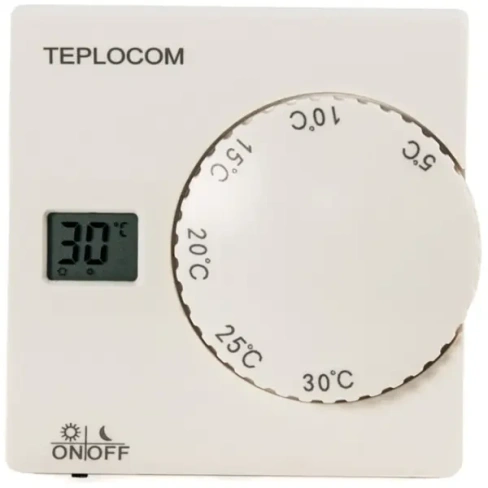 Термостат проводной Teplocom TS-2AА/8A комнатный белый TEPLOCOM Teplocom TS-2AA/8A