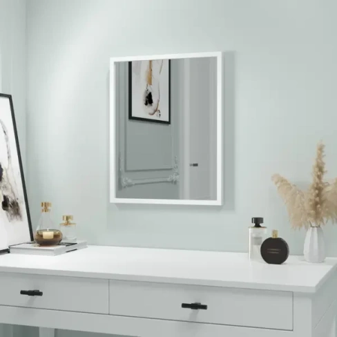 Зеркало декоративное Inspire Basic прямоугольник 40x50 см цвет белый INSPIRE