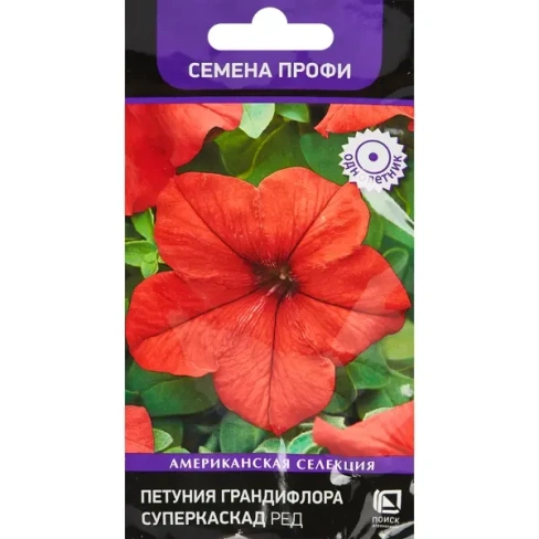 488741984 Семена цветов Поиск петуния грандифлора Суперкаскад Ред 10 шт. ПОИСК