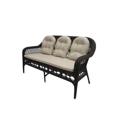 Садовое кресло с подушкой Viktoria 65x65x180 см искусственный ротанг коричневый Viktoria ДИВАН ИЗ ИСК. РОТ. V