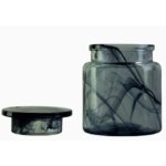Баночка для ватных дисков Raindrops Shade керамика цвет черный RAINDROPS Shade Баночка для ватных дисков