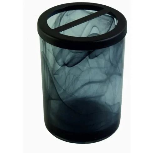 488743722 Подставка для зубных щеток Raindrops Shade стекло цвет черный RAINDROPS Shade Подставка
