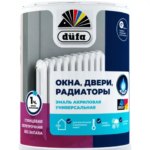 Эмаль Dufa Универсальная цвет белый 0.75 л глянцевая DUFA