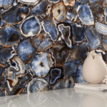 Керамогранит Agat Blue 60x120 см 1.44 м² полированный цвет синий Marble