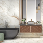 Керамогранит Arcadia Ceramica Calacatta Oro 60x120 см 1.44 м² глянцевый цвет белый ARCADIA CERAMICA